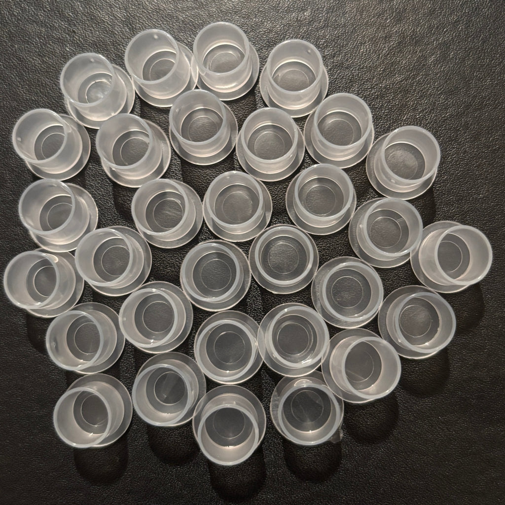 Bag of 250 Non Spill Ink Cups - 11mm - Black Silk Ink