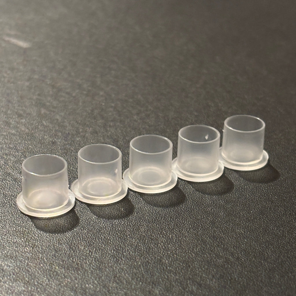 Bag of 250 Non Spill Ink Cups - 11mm - Black Silk Ink