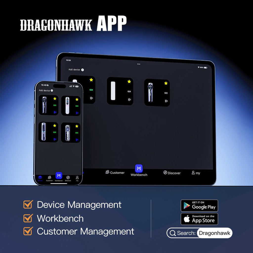 Dragonhawk Mast Archer Ultra Tattoo Machine with Charging Dock - Matte Gray - 4.5mm Stroke - Black Silk Ink