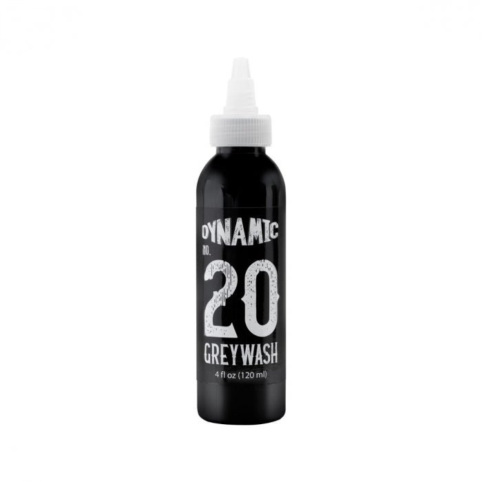Dynamic Color 20 Grey Wash Tattoo Ink – 120ml - Black Silk Ink