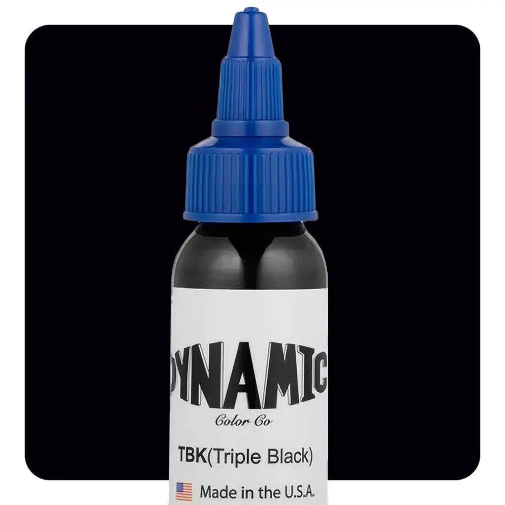 Dynamic Color Triple Black Tattoo Ink 30ml & 240ml - Black Silk Ink