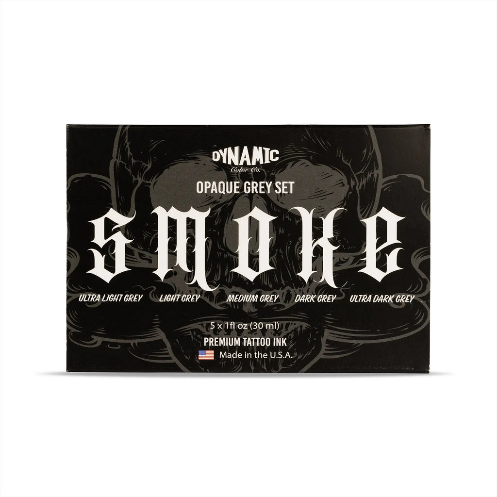 Dynamic Smoke Opaque Greys Set - 30ml bottles - Black Silk Ink