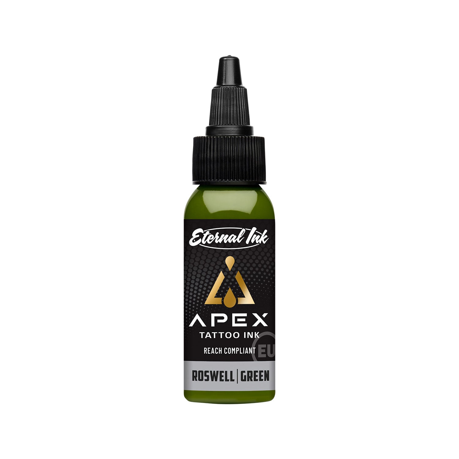 Eternal Ink - Apex - Roswell Green 30 ml - Black Silk Ink