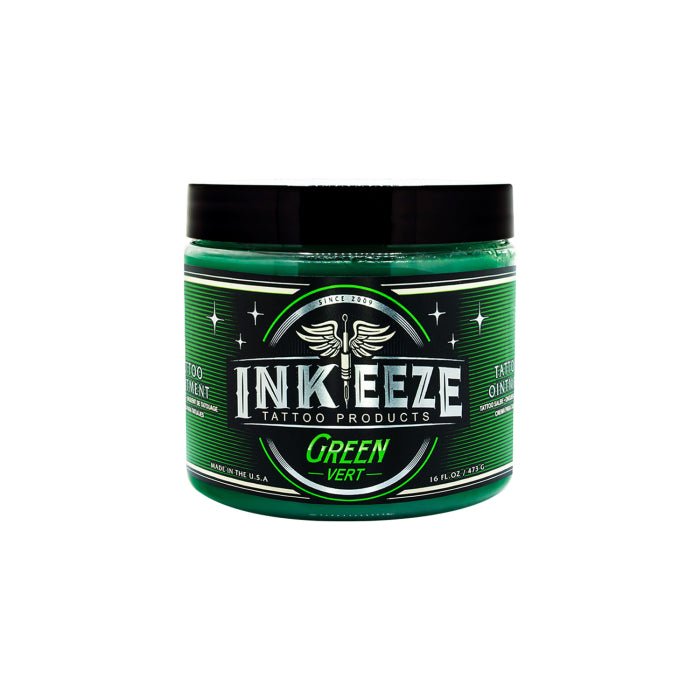 INK - EEZE Green Glide Tattoo Ointment 180ml - Black Silk Ink