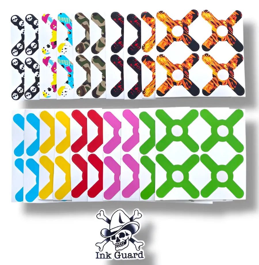 Ink Guard 50 Pieces (Various Designs) - Black Silk Ink