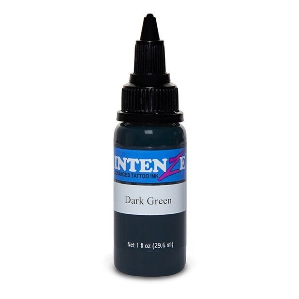 Intenze Ink Basic Dark Green 30ml - Black Silk Ink