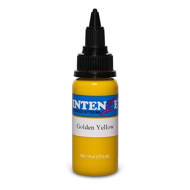 Intenze Ink Basic Golden Yellow 30ml - Black Silk Ink