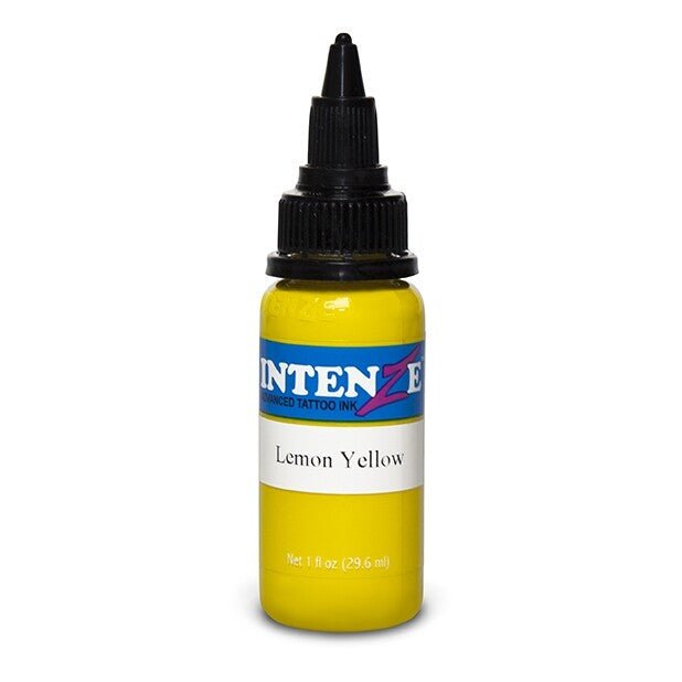 Intenze Ink Basic Lemon Yellow 30ml - Black Silk Ink
