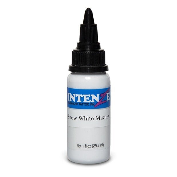 Intenze Ink Basic Snow White Mixing 30ml - Black Silk Ink