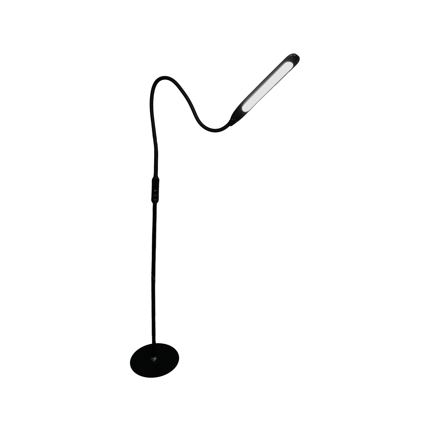 Light & Vision Lumina Max Floor Lamp - Black - Black Silk Ink