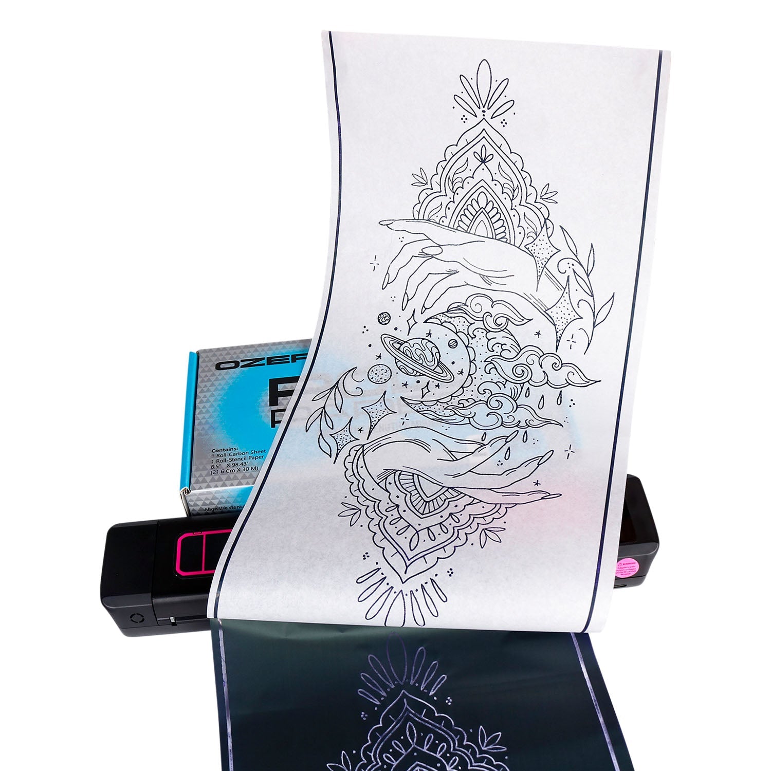 OZER Thermal Paper Roll - Black Silk Ink