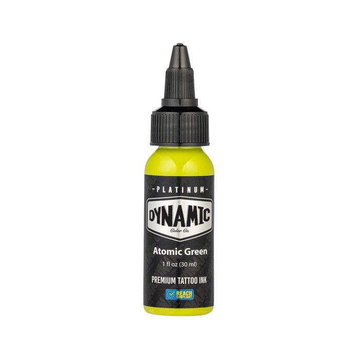 Platinum by Dynamic Tattoo Ink - Atomic Green 30 ml - Black Silk Ink