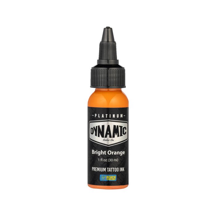 Platinum by Dynamic Tattoo Ink - Bright Orange 30 ml - Black Silk Ink