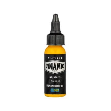 Platinum by Dynamic Tattoo Ink - Mustard 30 ml - Black Silk Ink