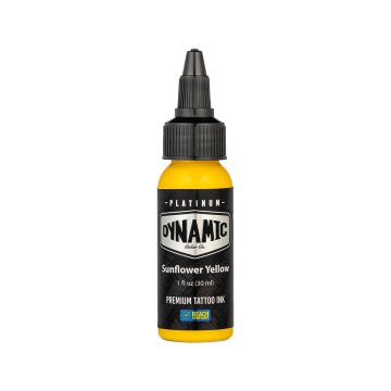 Platinum by Dynamic Tattoo Ink - Sunflower Yellow 30 ml - Black Silk Ink