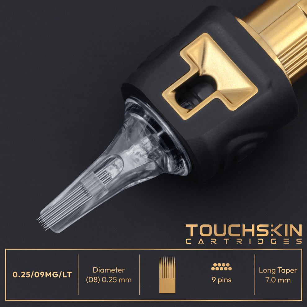 TouchSkin Magnum MG/LT 0.25 Tattoo Cartridges - Box of 20 - Black Silk Ink