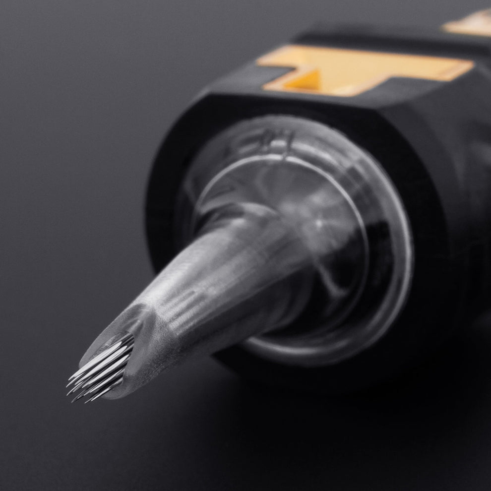 TouchSkin Round Shader RS/LT 0.35 Tattoo Cartridges - Box of 20 - Black Silk Ink