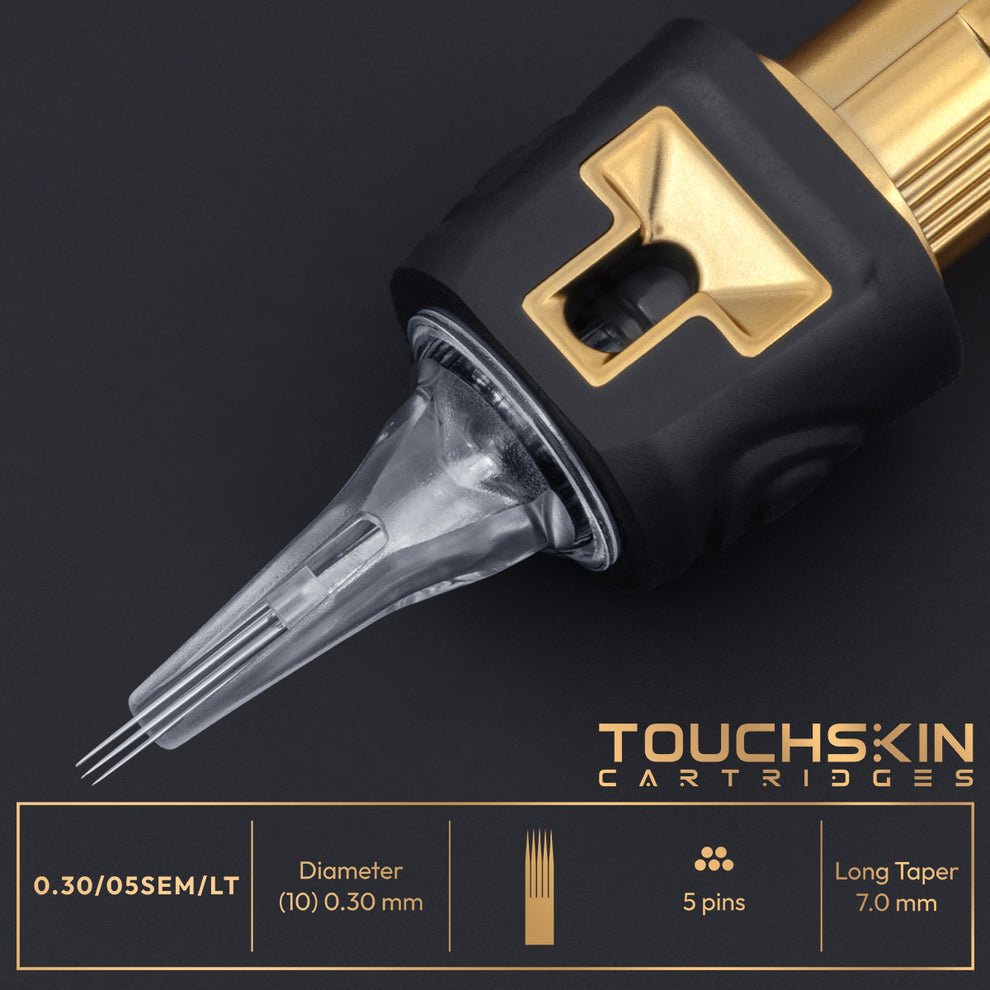 TouchSkin Soft Edge Magnum SEM/LT 0.30 Tattoo Cartridges - Box of 20 - Black Silk Ink