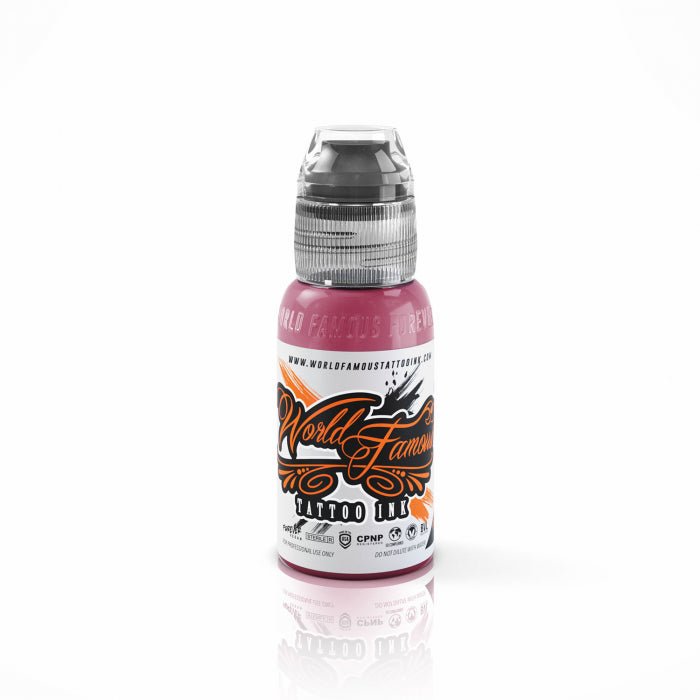 World Famous Ink A.D. Pancho Pink 30ml (1oz) - Black Silk Ink