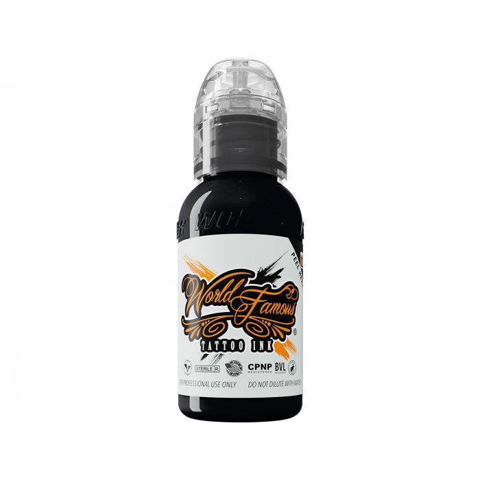 World Famous Ink Pitch Black 120ml (4oz) - Black Silk Ink