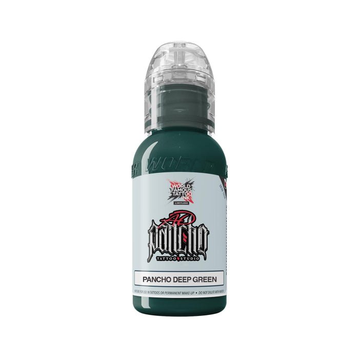 World Famous Limitless Tattoo Ink - Pancho Deep Green 30 ml (1 oz) - Black Silk Ink