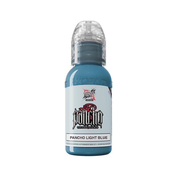 World Famous Limitless Tattoo Ink - Pancho Light Blue 30 ml (1 oz) - Black Silk Ink
